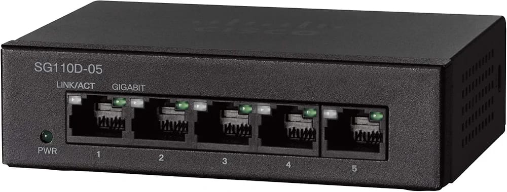 CISCO SG110D-05-EU NON POE 5 PORT GIGABIT DESKTOP SWITCH - KUN TRADERS