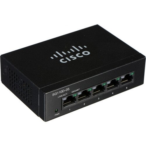 CISCO SG110D-05-EU NON POE 5 PORT GIGABIT DESKTOP SWITCH - KUN TRADERS
