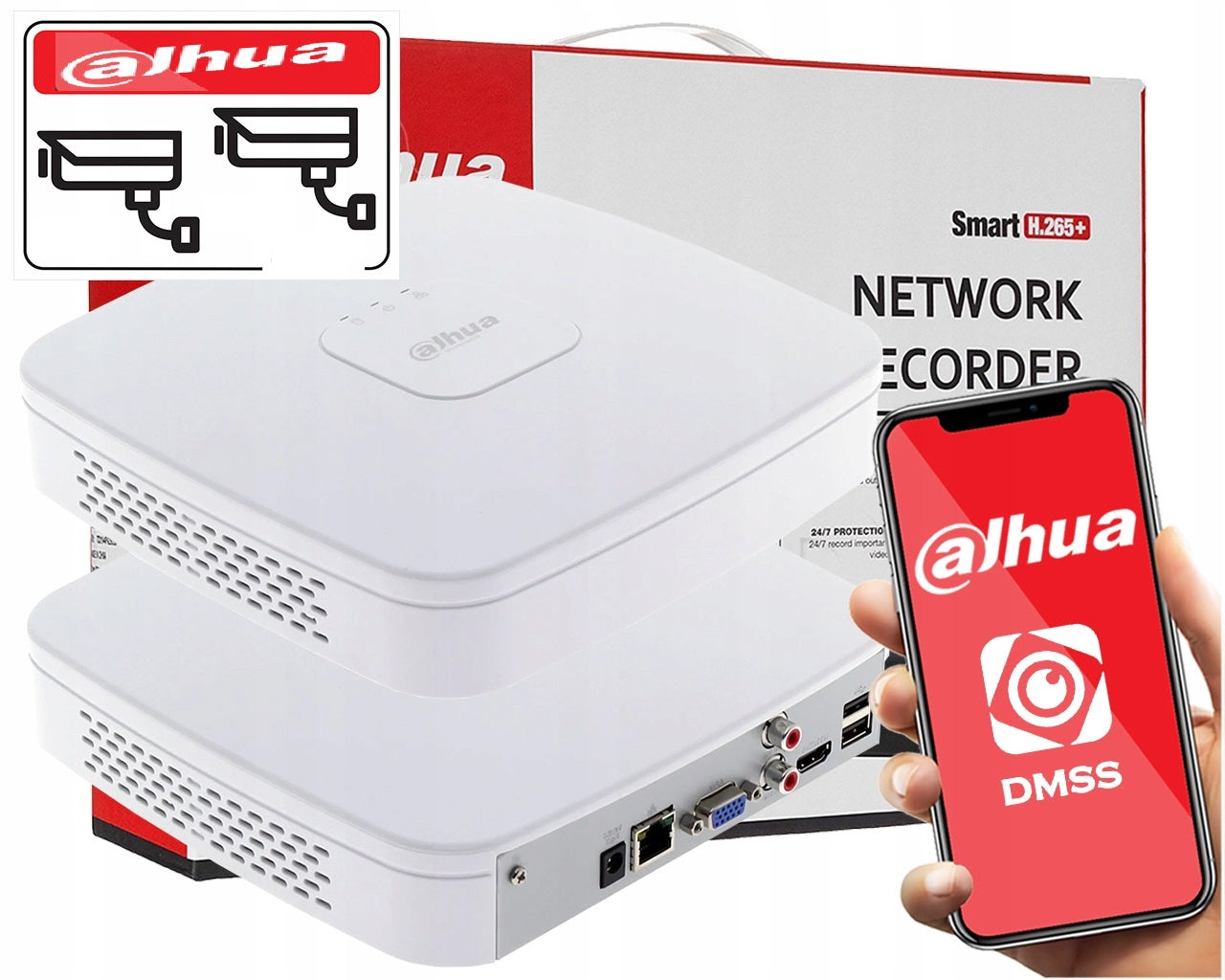 DAHUA 4 CHANNEL WITH 1 HARD DRIVE NVR4104-4KS2/L- SUPPORTED UPTO 4MP - KUN TRADERS
