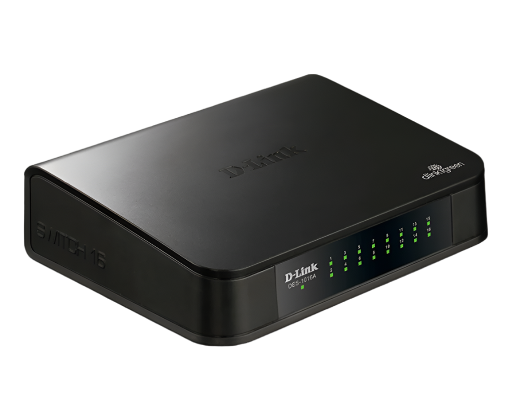 D-Link DES-1016A NON POE 16-PORT FAST ETHERNET SWITCH, 10/100Mbps, UNMANAGED - KUN TRADER
