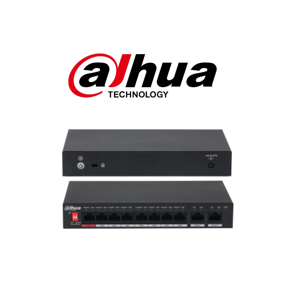 DAHUA DH-PFS3010-8ET-96 POE NON GIGA SWITCH (8+2GIGA) SWITCH - KUN TRADERS