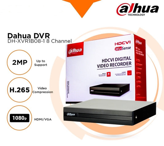 DAHUA 8 CHANNEL 2MP SUPPORTED XVR1B08-I  PENTA-BRID 1080N/720P DIGITAL VIDEO RECORDER - KUN TRADERS