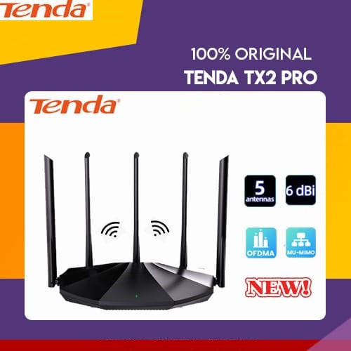 TENDA TX2 PRO DUAL-BAND GIGABIT Wi-Fi 6 ROUTER - KUN TRADERS