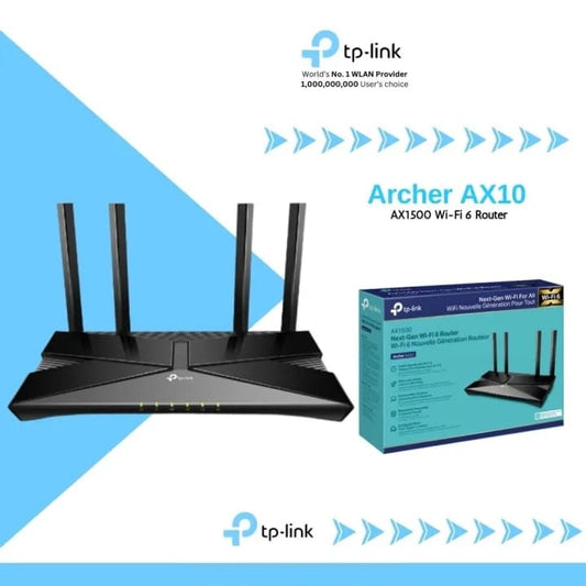 TP LINK ARCHER AX10 AX1500 NEXT-GEN WiFi 6 ROUTER- KUN TRADERS