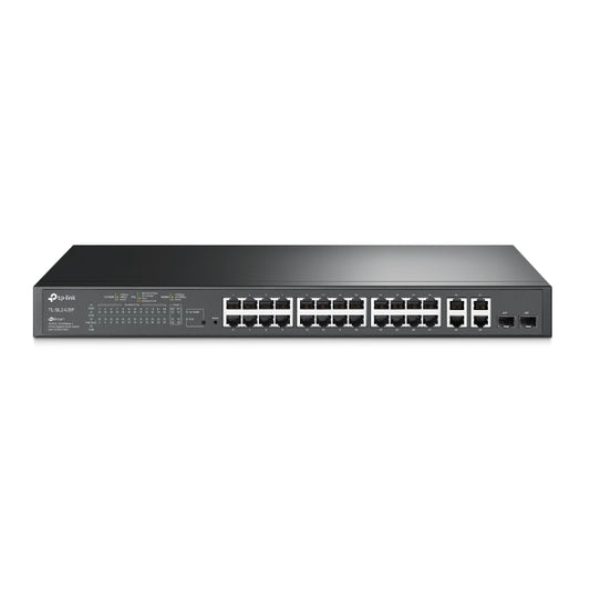 TP-LINK TL-SL2428P 24-PORT PoE 10/100Mbps + 4 GIGABIT UPLINK PORTS MANAGED SWITCH - KUN TRADERS