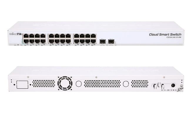 MIKROTIK CRS326-24G-2S+RM 24-PORT GIGABIT MANAGED SWITCH WITH 2 SFP PORTS - KUN TRADERS