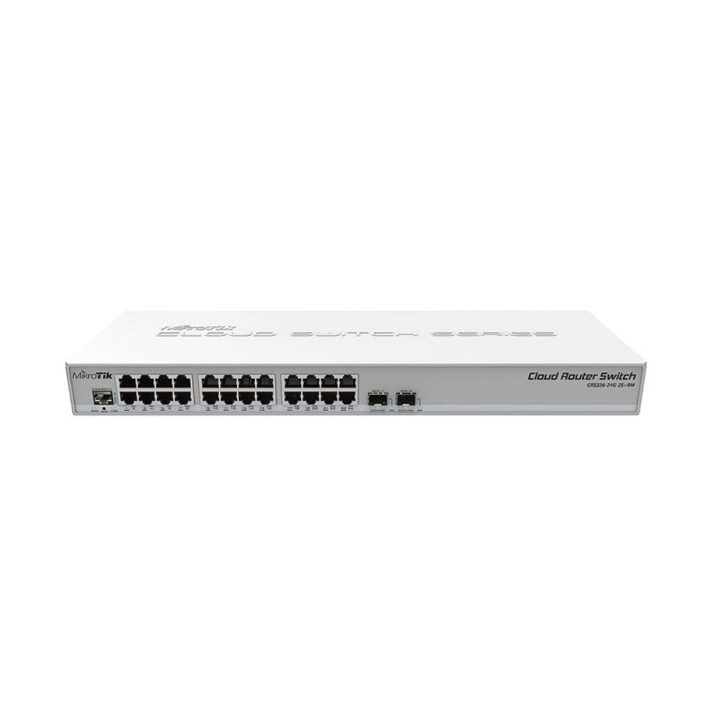 MIKROTIK CRS326-24G-2S+RM 24-PORT GIGABIT MANAGED SWITCH WITH 2 SFP PORTS - KUN TRADERS
