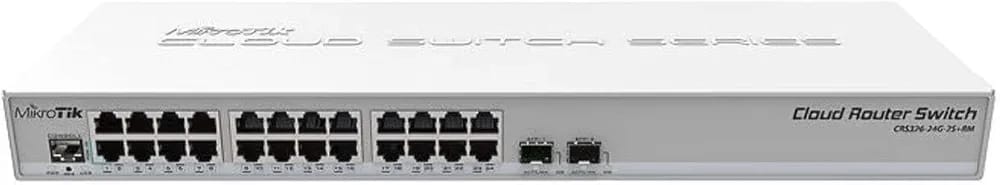 MIKROTIK CRS326-24G-2S+RM 24-PORT GIGABIT MANAGED SWITCH WITH 2 SFP PORTS - KUN TRADERS