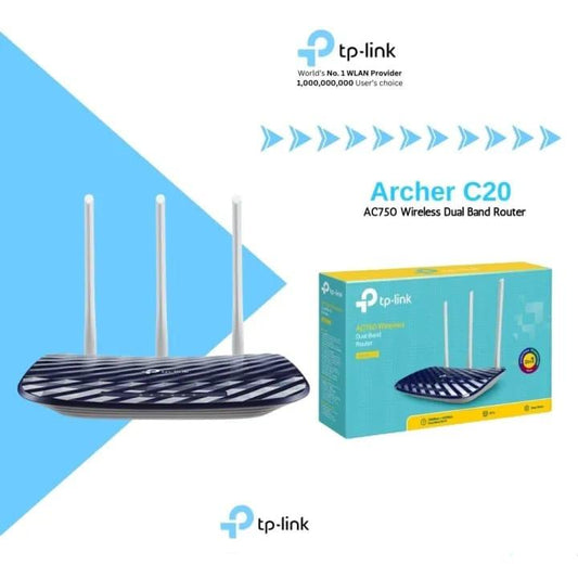TP- LINK ARCHER C20 AC750 WIRELESS DUAL BAND ROUTER - KUN TRADERS