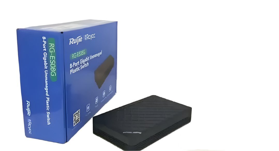RUIJIE RG-ES08G 8-PORT GIGABIT ETHERNET SWITCH, UNMANAGED, PLUG AND PLAY - KUN TRADERS