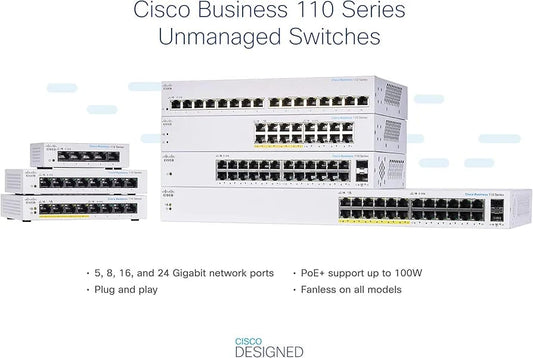 CISCO CBS110-8T-D 110 NON POE SERIES 8 PORT GIGABIT ETHERNET DESKTOP SWITHCH - KUN TRADERs