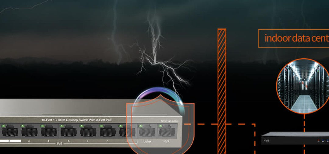 TENDA TEF1110P-8-63W, 10 PORT 10/100 Mbps PoE SWITCH WITH 8 PoE +2 UPLINK PORT  - KUN TRADERS