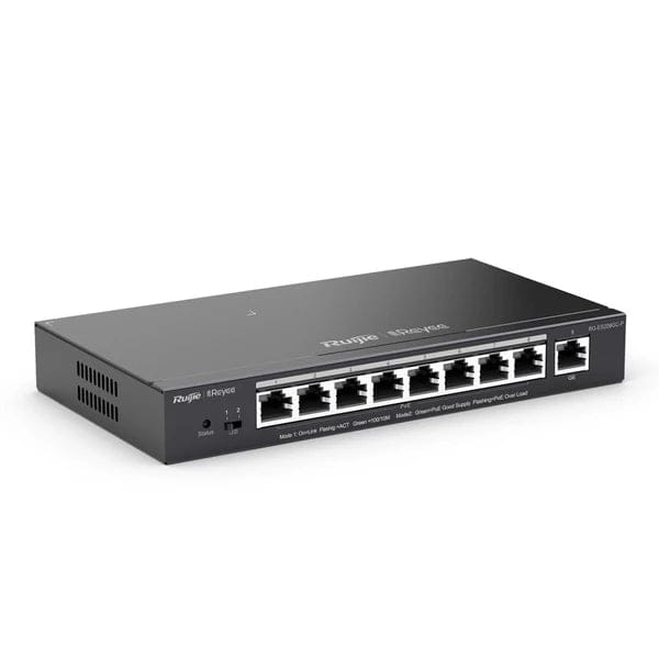 RUIJIE RG-ES209GC-P 9PORT POE GIGABIT SWITCH, UNMANAGED,90W,8 PoE+1x UPLINK"  - KUN TRADERS
