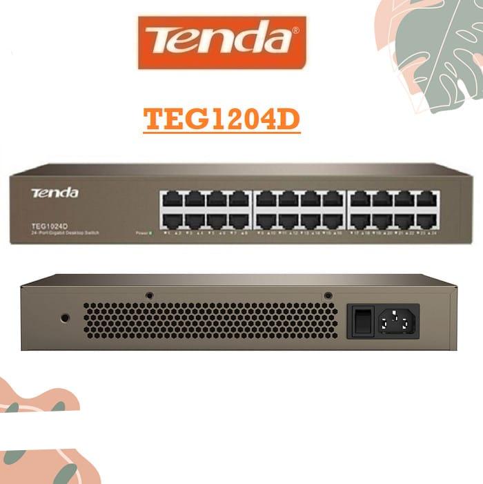 TENDA TEG1024D - POE SWITCH 24 PORT GIGABIT ETHERNET SWITCH- KUN TRADERS