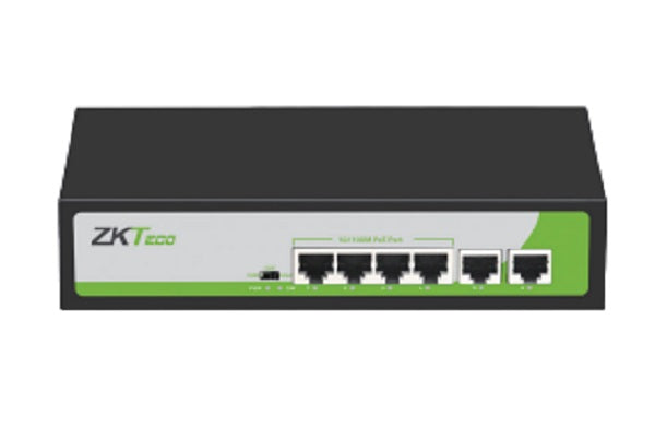 ZKT PE042-55-C 4-PORT POE SWITCH 10/100MBPS + 2 UPLINK PORTS - KUN TRADERS