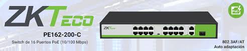 ZKT PE162-200-C 16-PORT POE SWITCH 10/100MBPS + 2 UPLINK, 1 SFP PORT, 200W- KUN TRADERS