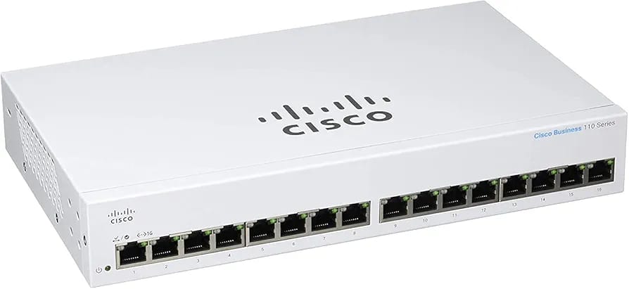 CISCO 110 SERIES 16 PORTS NON POE SWITCH MODEL CBS110-16T-EU  - KUN TRADER