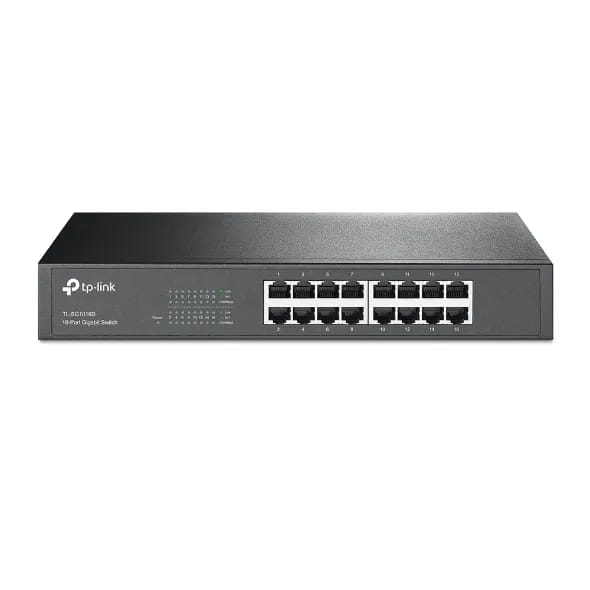 TP-LINK 16-PORT GIGABIT SWITCH (SG1016D) - DESKTOP/RACKMOUNT DESIGN- KUN TRADERS