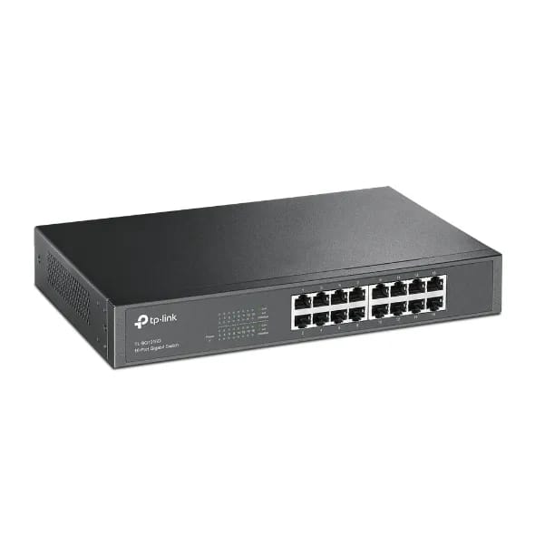 TP-LINK 16-PORT GIGABIT SWITCH (SG1016D) - DESKTOP/RACKMOUNT DESIGN- KUN TRADERS