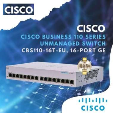 CISCO 110 SERIES 16 PORTS NON POE SWITCH MODEL CBS110-16T-EU  - KUN TRADER