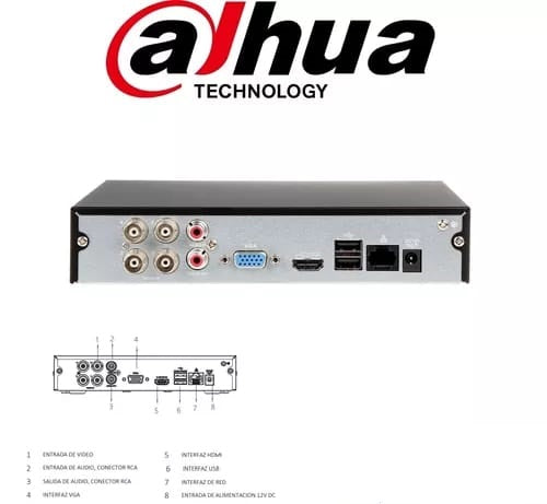 DAHUA 4 CHANNEL XVR1B04H-I UPTO 5MP SUPPORTED - KUN TRADERS