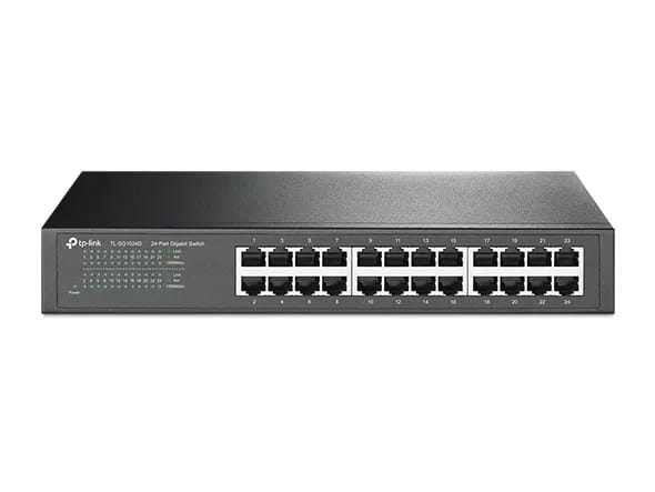 TP-LINK 24-PORT NON POE GIGABIT SWITCH (TL-SG1024D) - RACKMOUNT DESIGN- KUN TRADERS