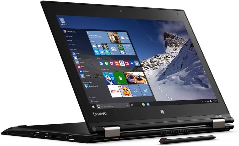 Lenovo Thinkpad Yoga 260 2-in-1 Laptop (12.5" MultiTouch Screen, Intel® Core™ i7-6500U Processor, 8GB DDR4 RAM, 128GB SSD Like A New Laptop