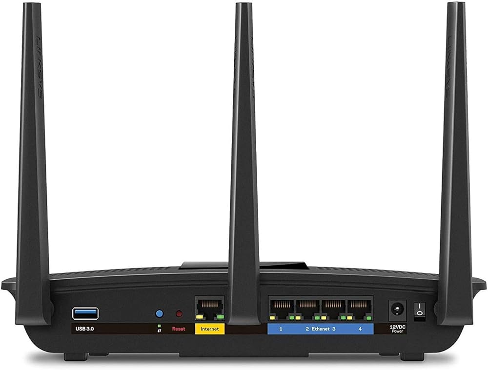 LINKSYS EA7300 MAX STREAM AC1750 DUAL-BAND Wi-Fi ROUTER, GIGABIT ETHERNET PORTS, 1,500 SQUARE-fOOT RANGE, 10 DEVICES, MU-MIMO (BLACK)- KUN TRADERS