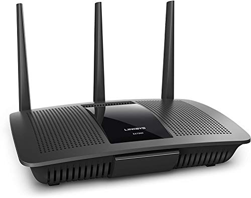 LINKSYS EA7300 MAX STREAM AC1750 DUAL-BAND Wi-Fi ROUTER, GIGABIT ETHERNET PORTS, 1,500 SQUARE-fOOT RANGE, 10 DEVICES, MU-MIMO (BLACK)- KUN TRADERS