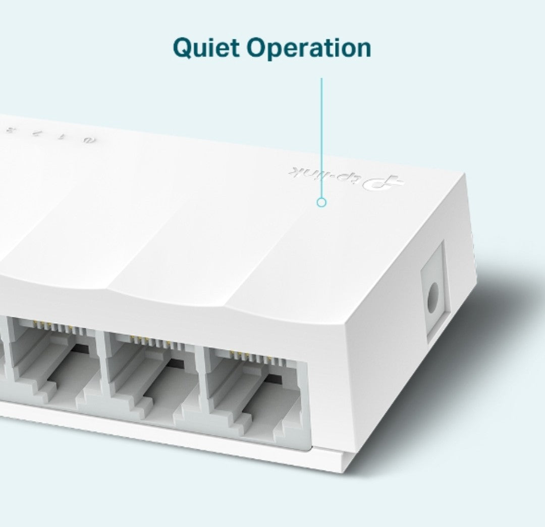 TP-LINK LS1005 5-PORT NON GIGABIT & NON POE/UNMANAGED NETWORK SWITCH - KUN TRADER