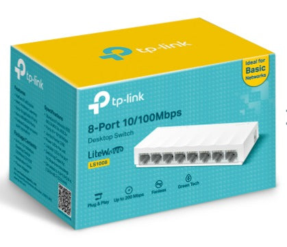 TP-LINK LS1008 8-PORT UNMANAGED FAST ETHERNET SWITCH - KUN TRADERS