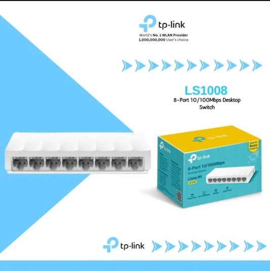 TP-LINK LS1008 8-PORT UNMANAGED FAST ETHERNET SWITCH - KUN TRADERS