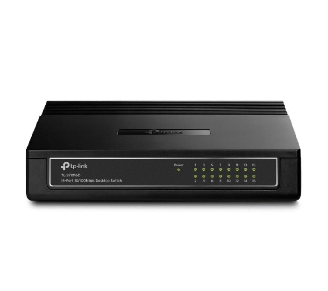 TP-LINK TL-SF1016D 16-PORT FAST ETHERNET UNMANAGED SWITCH - KUN TRADERS