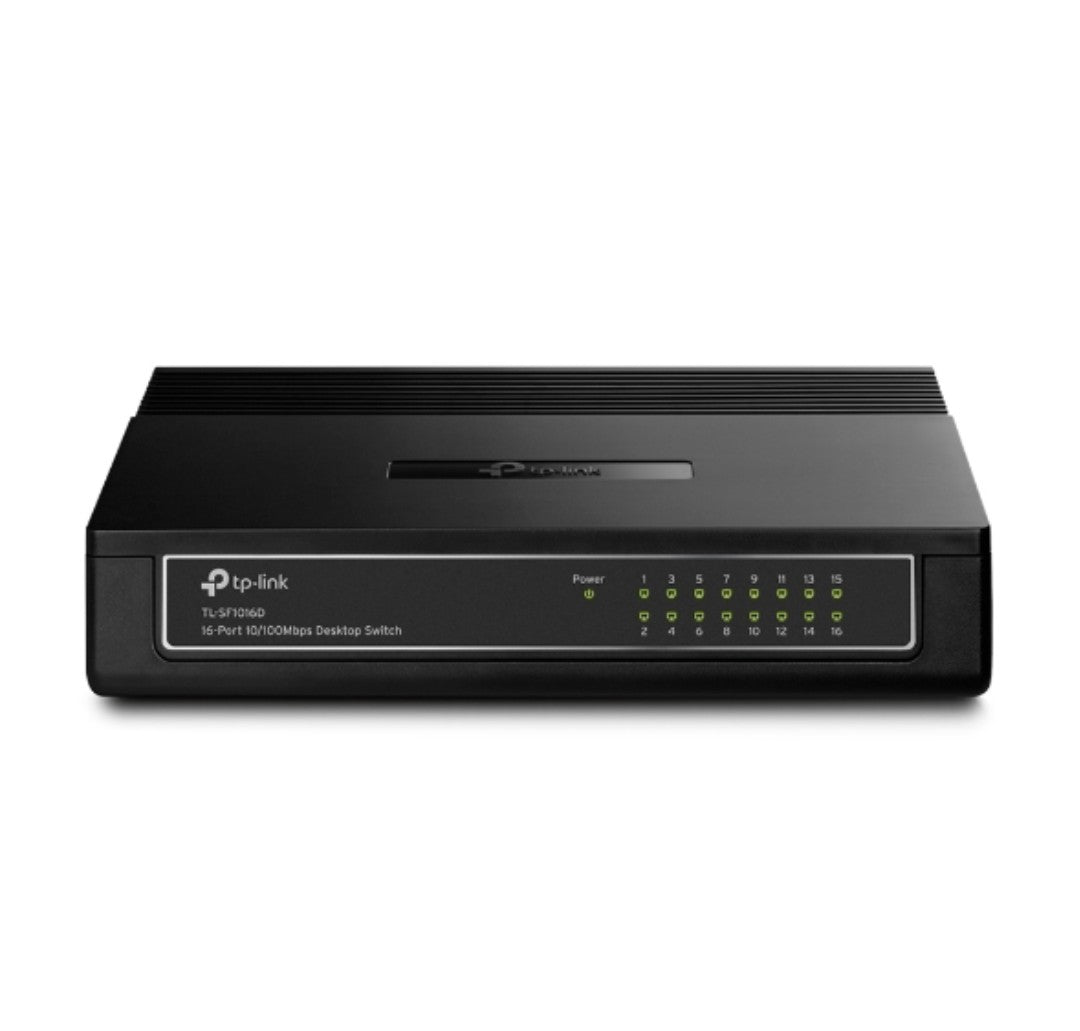 TP-LINK TL-SF1016D 16-PORT FAST ETHERNET UNMANAGED SWITCH - KUN TRADERS