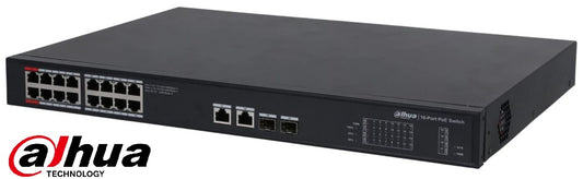 DAHUA PFS3220-16GT-190 | 20-Port Unmanaged Gigabit Switch with 16-Port PoE - KUN TRADERS