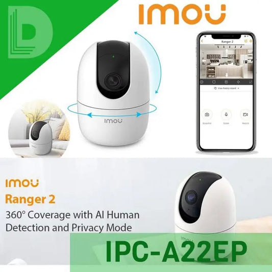 IMOU A22EP-AS RANGER Wi-Fi Dome Camera |With 64Gb SD Card| KUN TRADERS