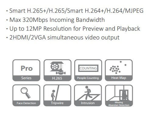 DAHUA 16 CHANNEL DHI-NVR5416-4KS2 -SUPPORTED UPTO 8MP- KUN TRADERS