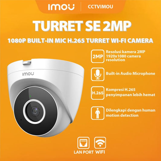 DAHUA IMOU TURRET SE IPC-T22EP 2MP WiFi CAMERA - KUN TRADERS
