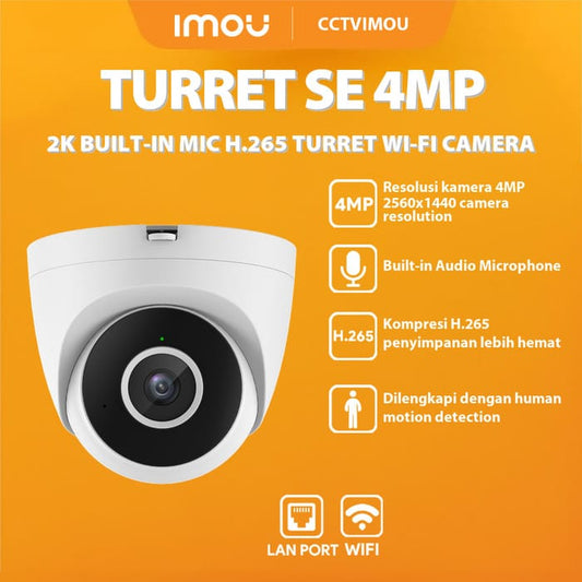 DAHUA IMOU TURRET SE IPC-T42EP 4MP WiFi CAMERA - KUN TRADERS