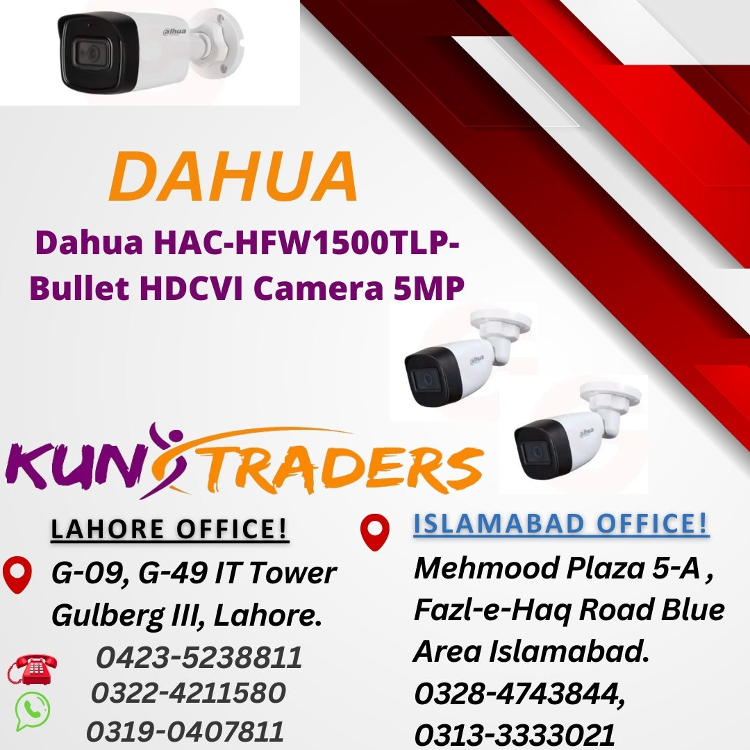 Dahua HAC-HFW1500TLP-Bullet HDCVI Camera 5MP
