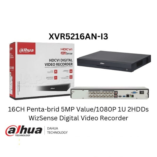 DAHUA 16 CHANNEL UPTO 8MP SUPPORTED XVR-5216AN-I3 - FACE DETECTION & DUAL HARD FEARUTR- KUN TRADERS )
