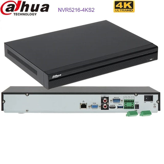DAHUA 16 CHANNEL DHI-NVR5216-4KS2 - KUN TRADERS