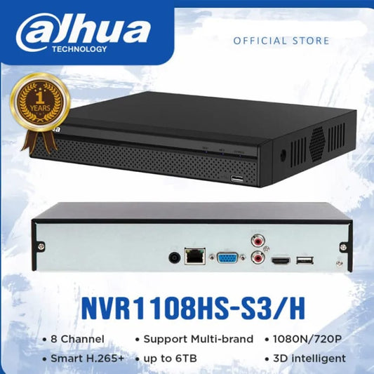 DAHUA 8 CHANEL DIGITAL VIDEO RECORDER DHI-NVR1108HS-S3/H - KUN TRADERS