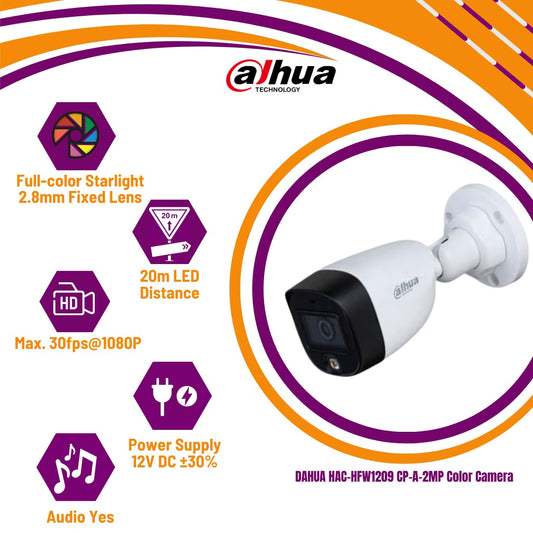 DAHUA HAC-HFW1209 CP-A-2MP Color Camera