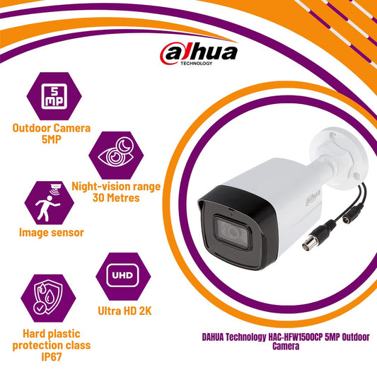 DAHUA Technology HAC-HFW1500CP 5MP Outdoor Camera