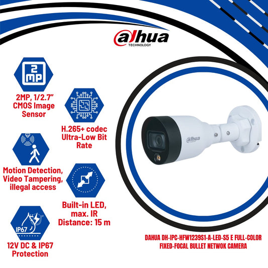 Dahua DH-IPC-HFW1239S1-A-LED-S5 - Kun Traders